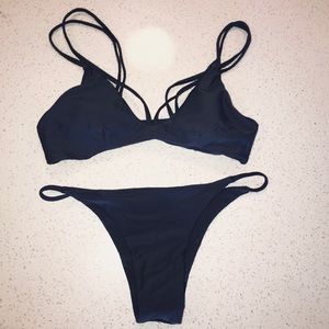 Zaful Bikini Charcoal